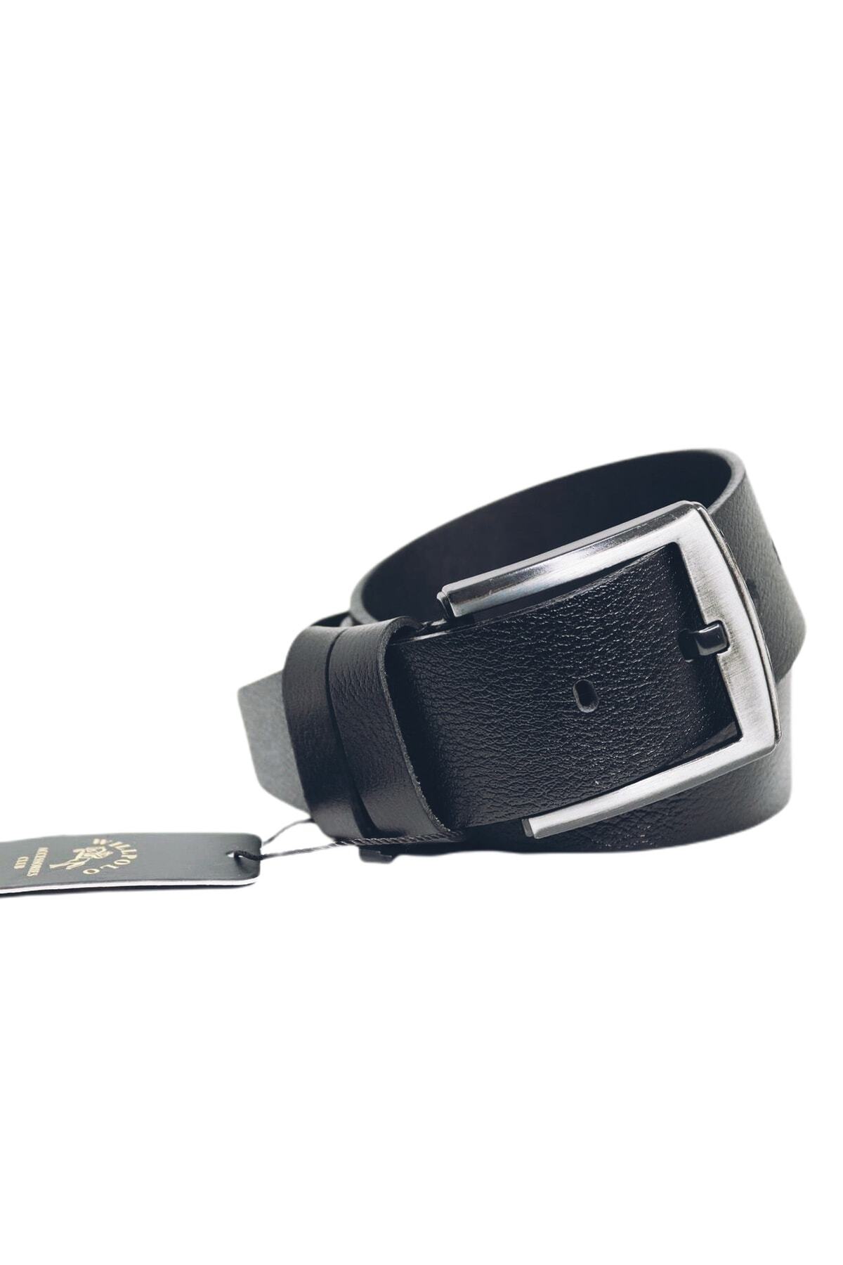 کمربند مردانه مشکی willpolo | WPMD45K اورجینال - تصویر 2
