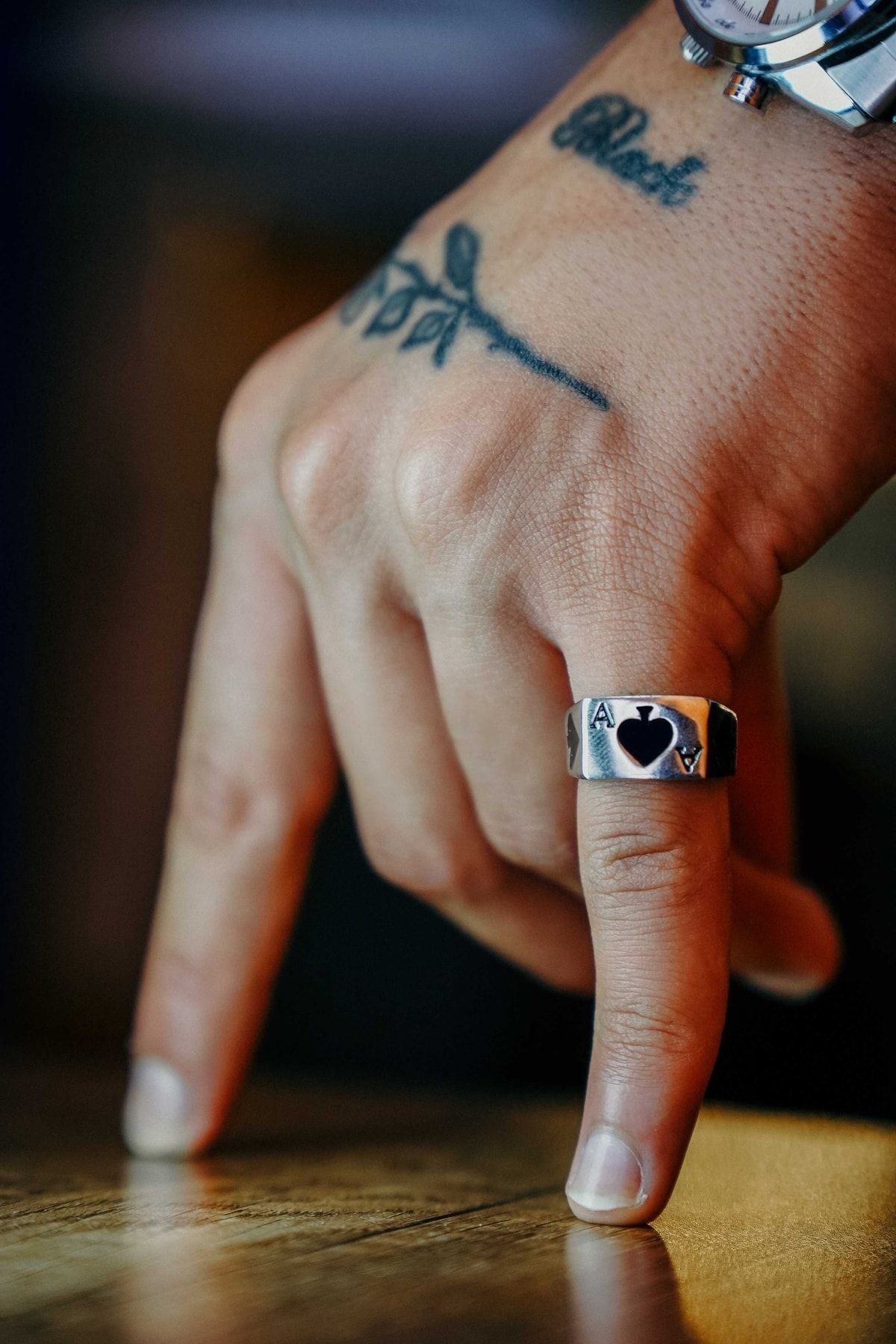 Ace of spades ring store