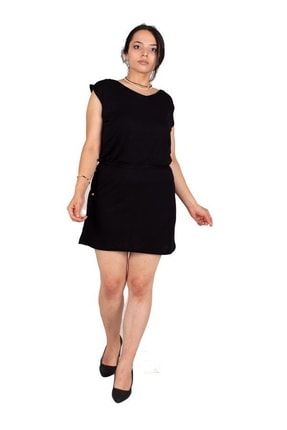 Büyük Beden Kadın Giyim Bel Ayarlanabilir Ipli Elbise Çok Renkli Elb309 ELB309