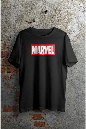 Qaiser Marvel Baskı Siyah Oversize T-shirt QAİSER MARVEL SİYAH