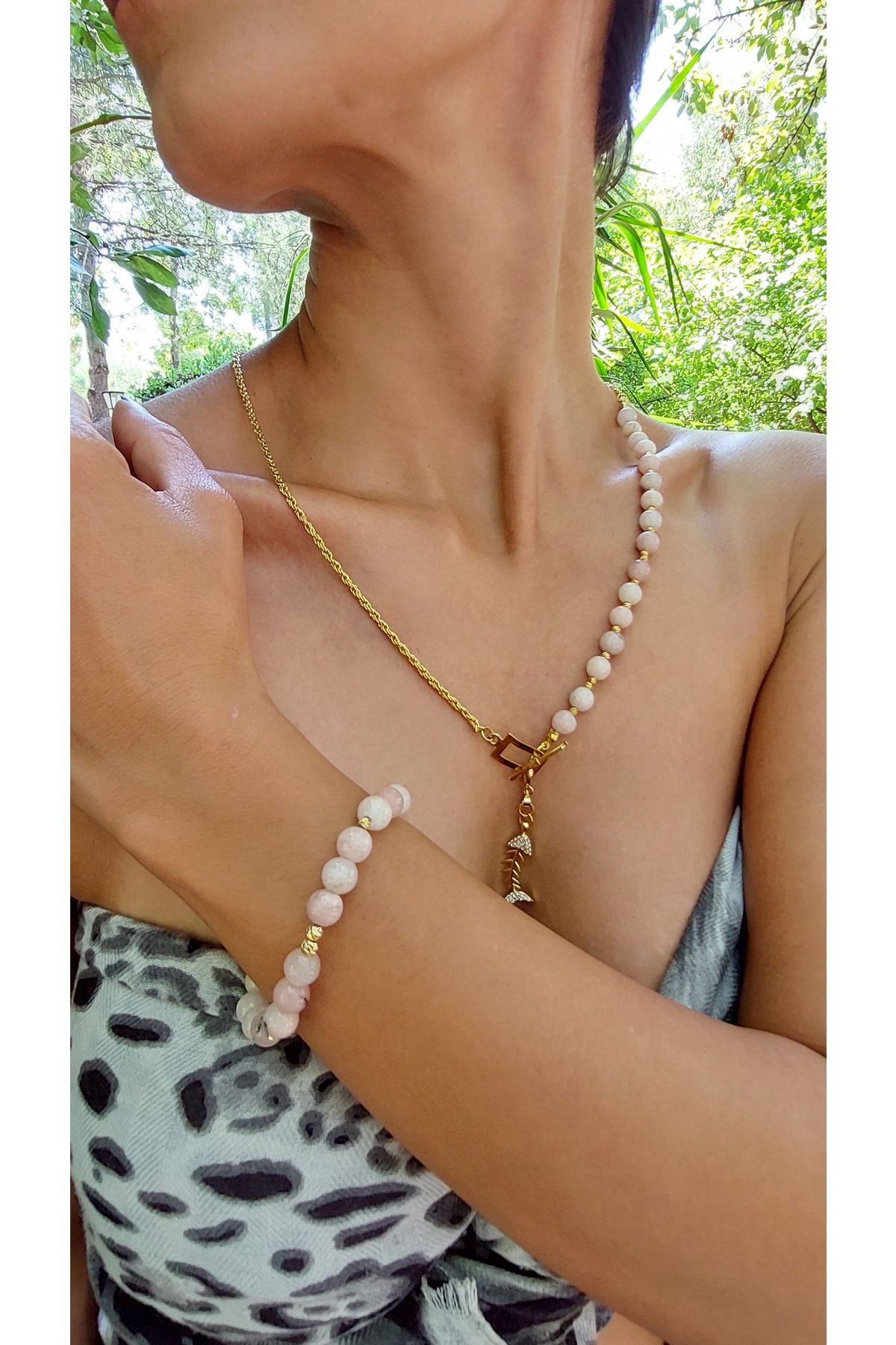Pink opal jewelry cheap