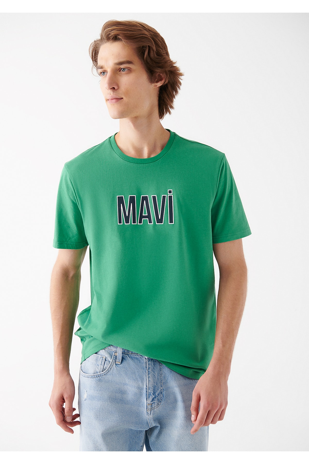 تیشرت ساده سبز مردانه ماوی Mavi
