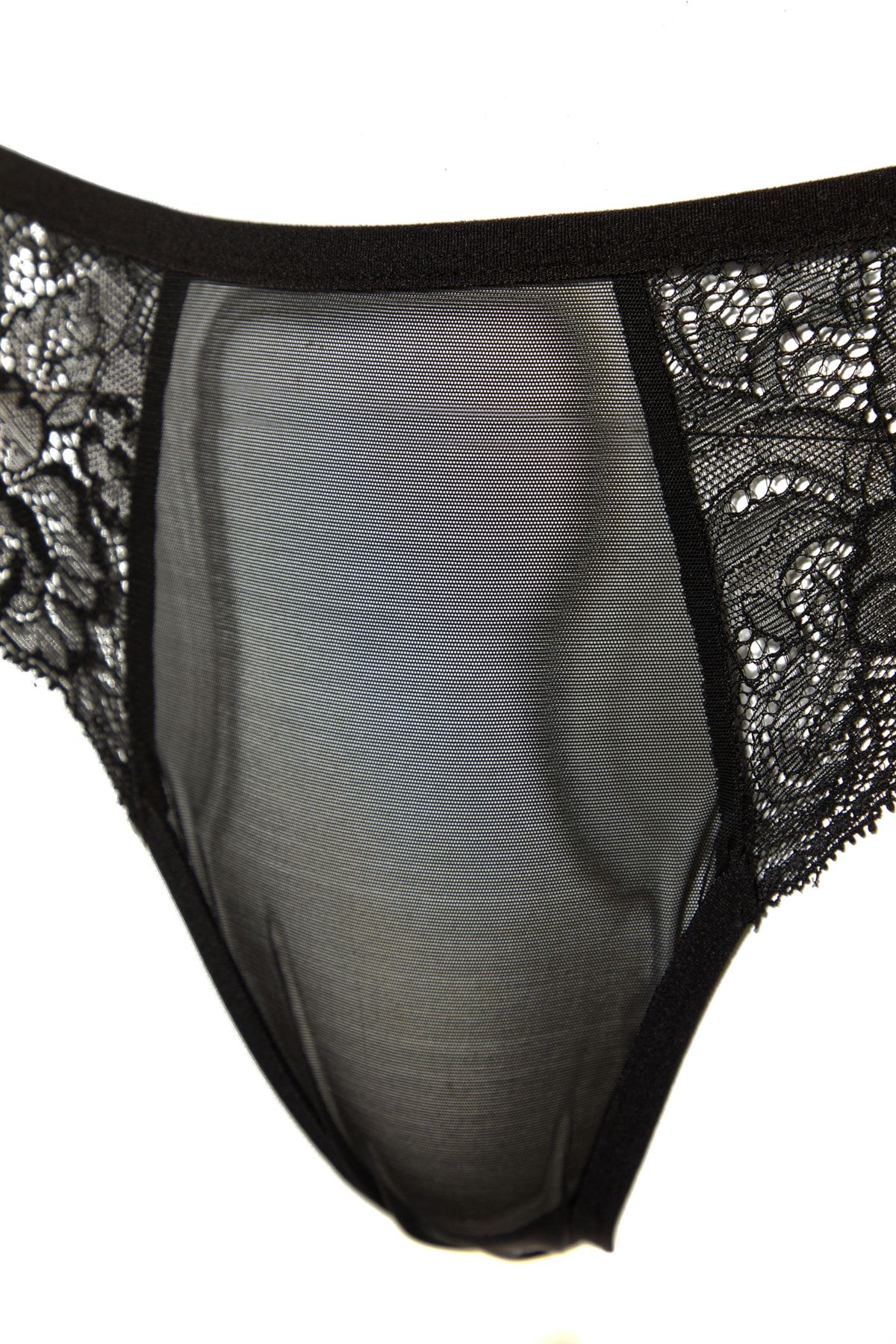 Trendyol Collection-Schwarze Spitzen-Strings im 2er-Pack THMAW23KU00040 8