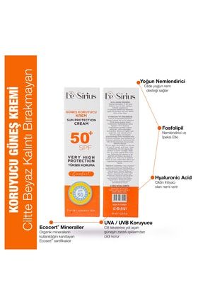 Spf 50 Yüksek Korumalı Suya Ve Tere Dayanıklı Leke Karşıtı Güneş Koruyucu Krem (60 ML) 0006