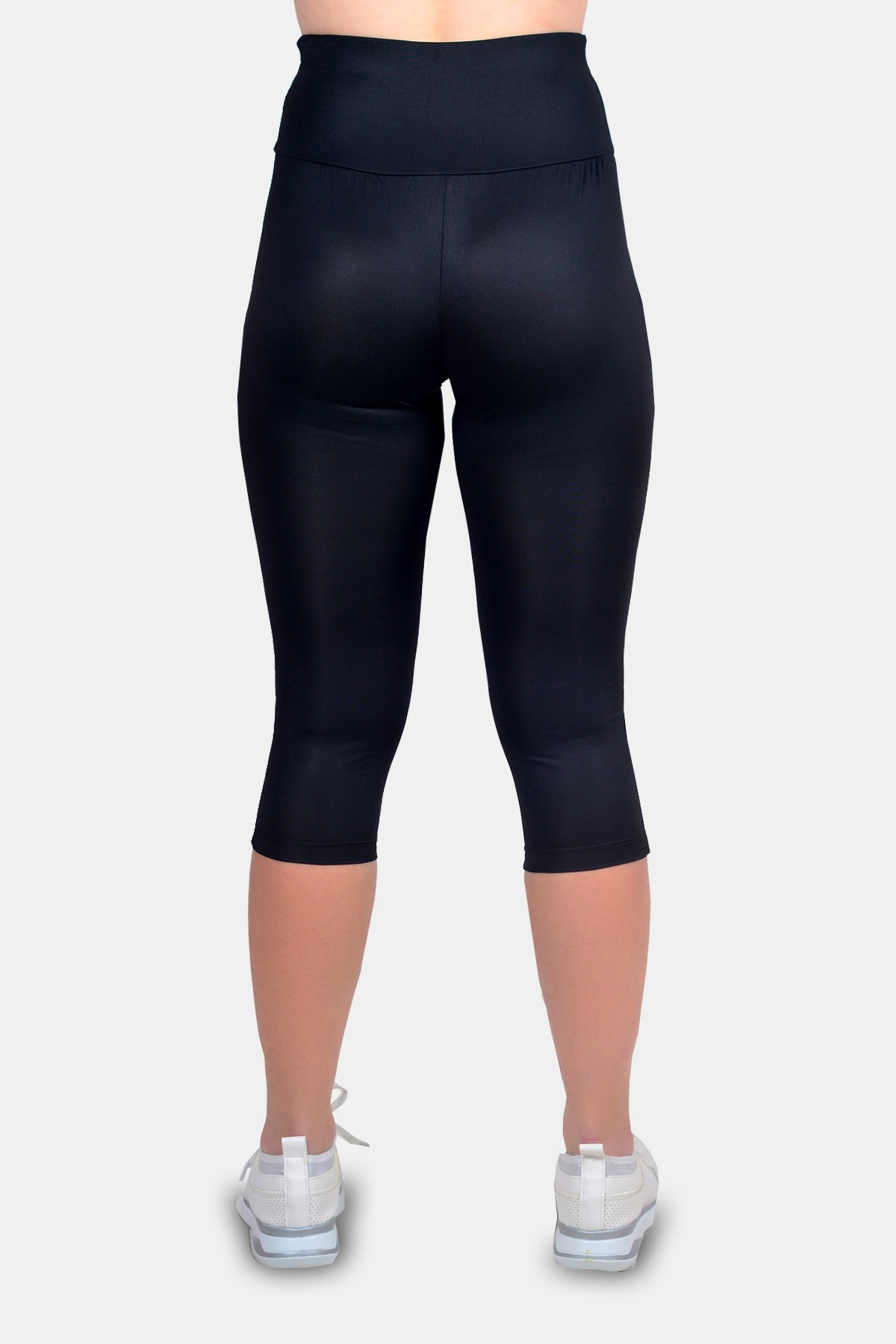 HALVMAN  Kadın Spor Kısa Tayt Siyah/yeşil - Görsel 4