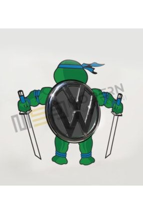 Ninja Kaplumbağalar Volkswagen Oto Sticker Araba Etiket Çıkartma MSDA0033