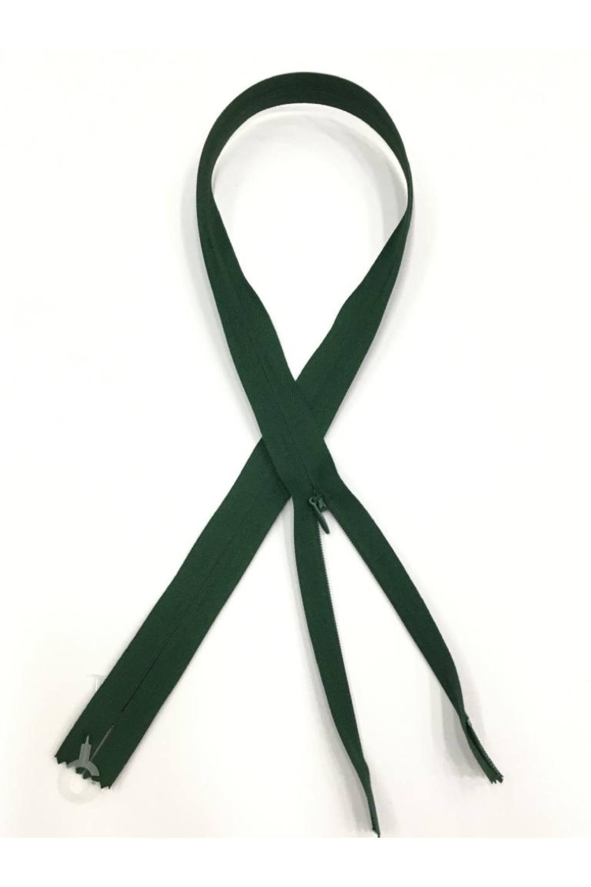 Hidden Dress Zipper / Extra Thick Teeth / 70 Cm Dark Green