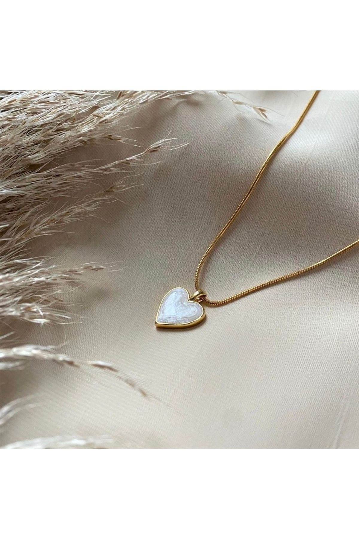 Gold mother of pearl best sale necklace
