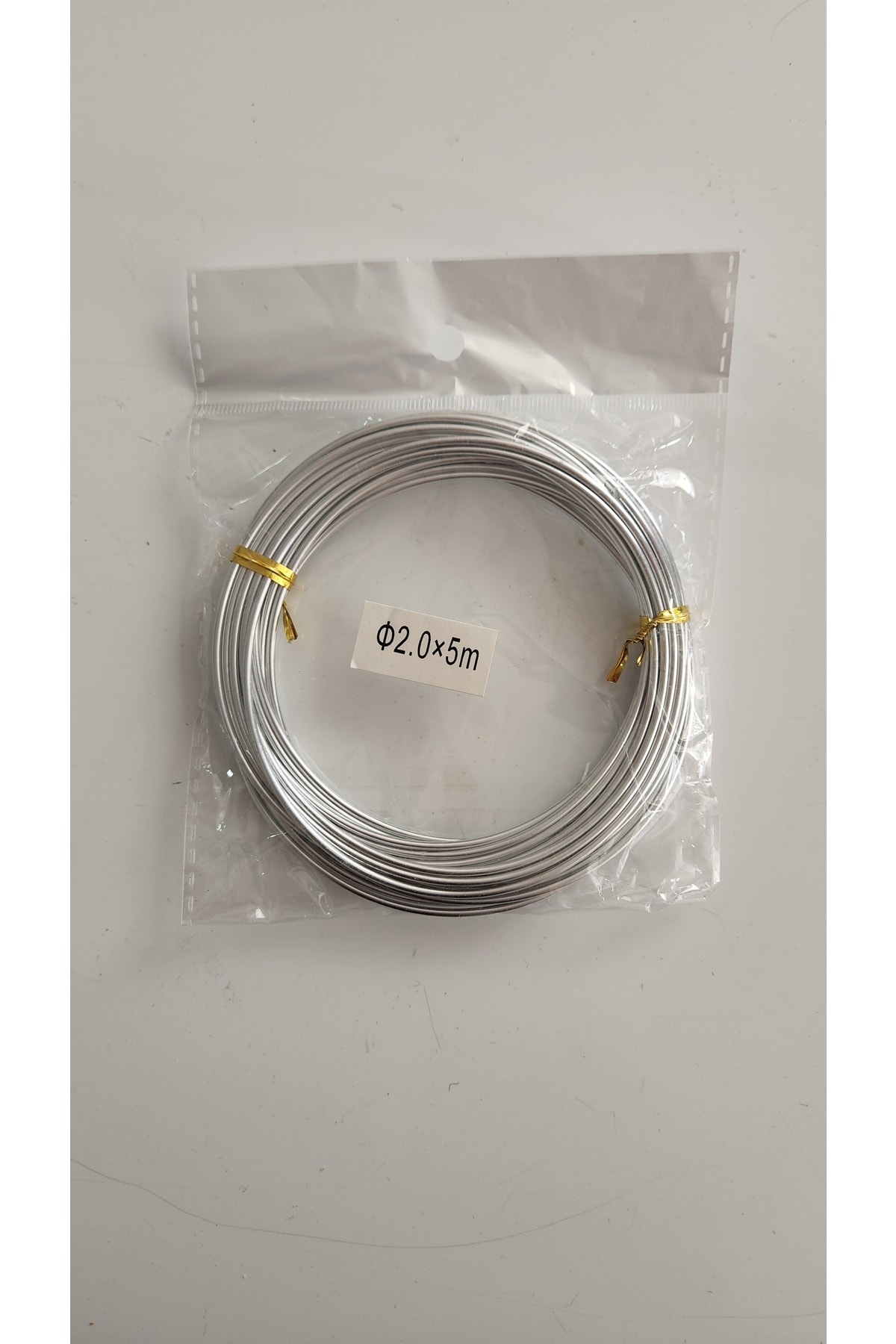 Genel Markalar Gümüş Renkli 2mm Tricotin Amigurumi Teli, El işi ve Hobi Malzemesi