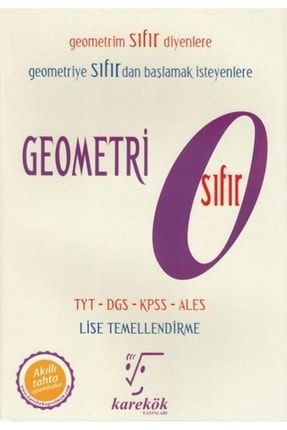 Muteşem Seri! Geometrim Sıfır Diyenlere. Karekök Tyt Sıfır Geometri Ders Kitabı KKÖK-SIFIR-G