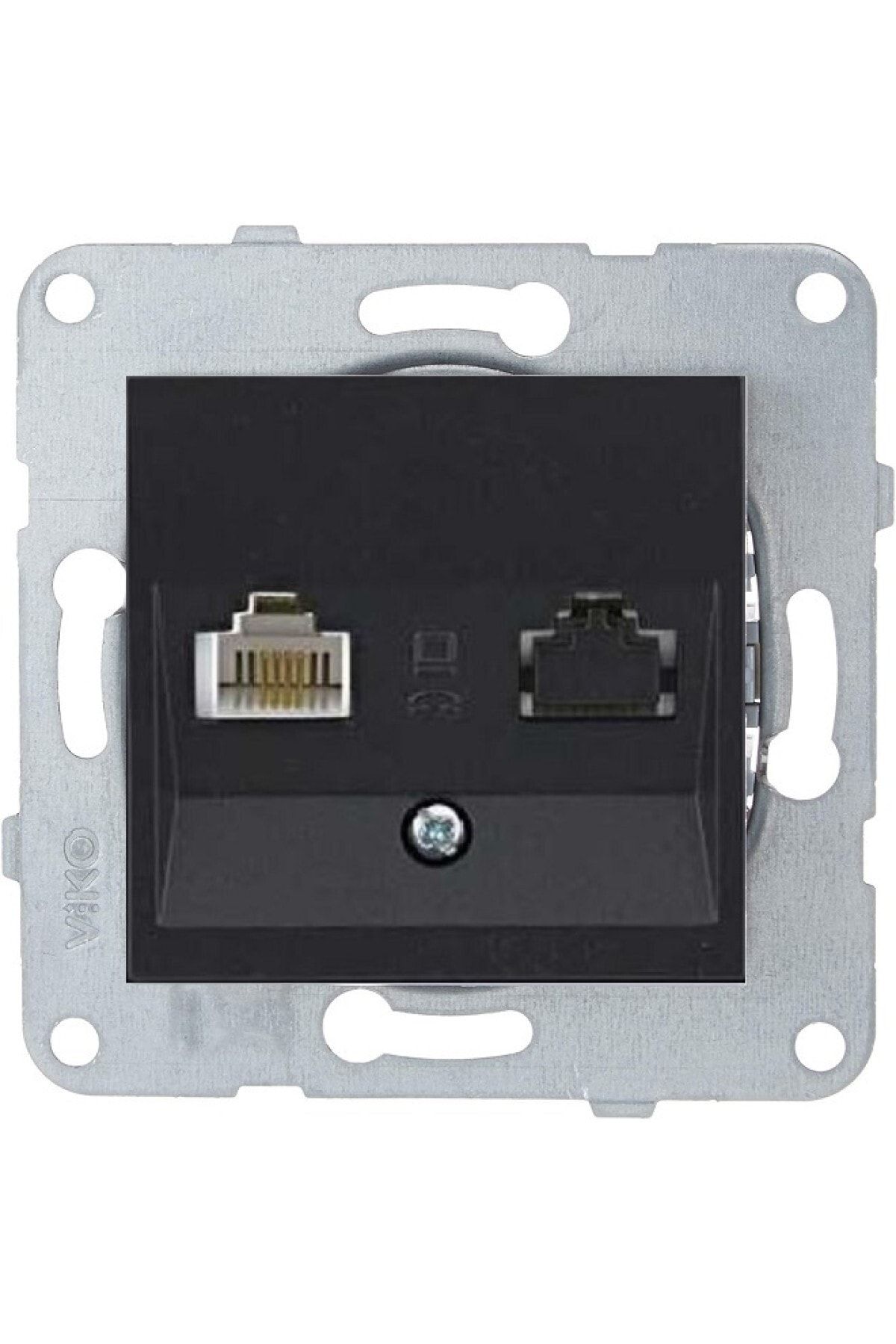 Viko Novella Siyah Tekli Data ( Cat-6 )Priz