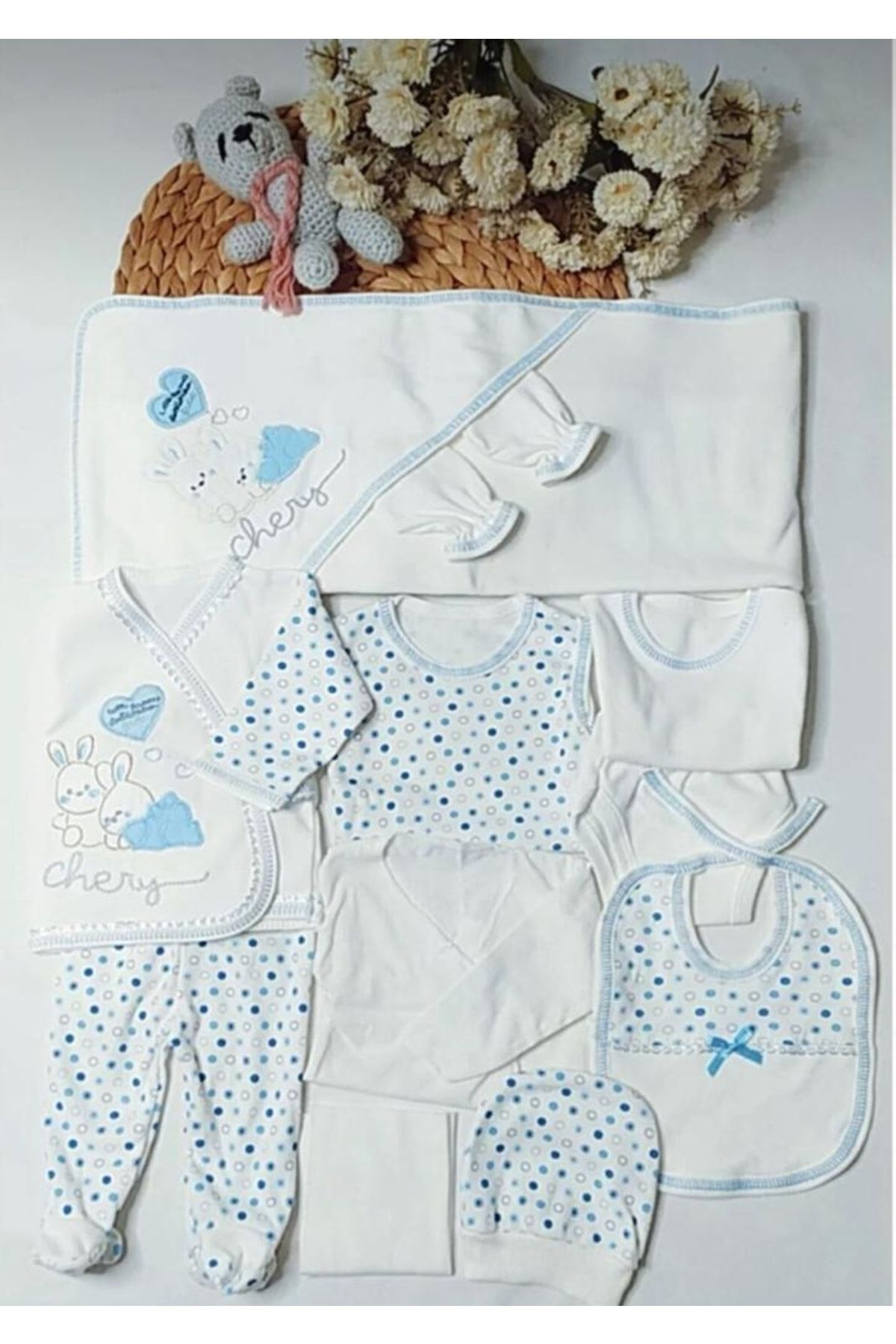 nevrankids Cotton Baby Blue Rabbit, 11 упаковок, выпуск для больниц hsteneçkş9