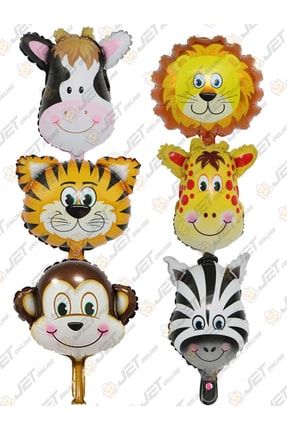 Safari Set Hayvanlar 6'lı Folyo Balon Seti JO61029