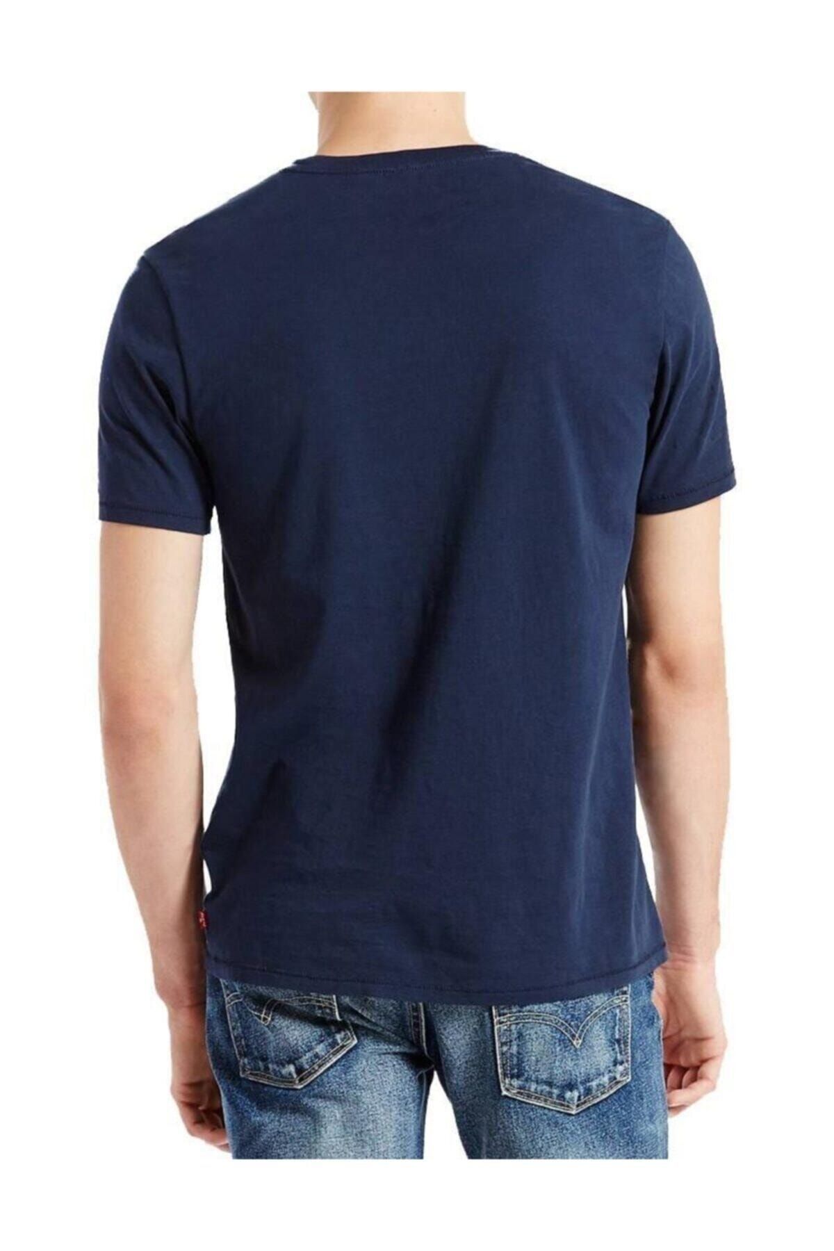 Levi's تی شرت آبی سرمه ای با لوگو مردانه 17783-0313