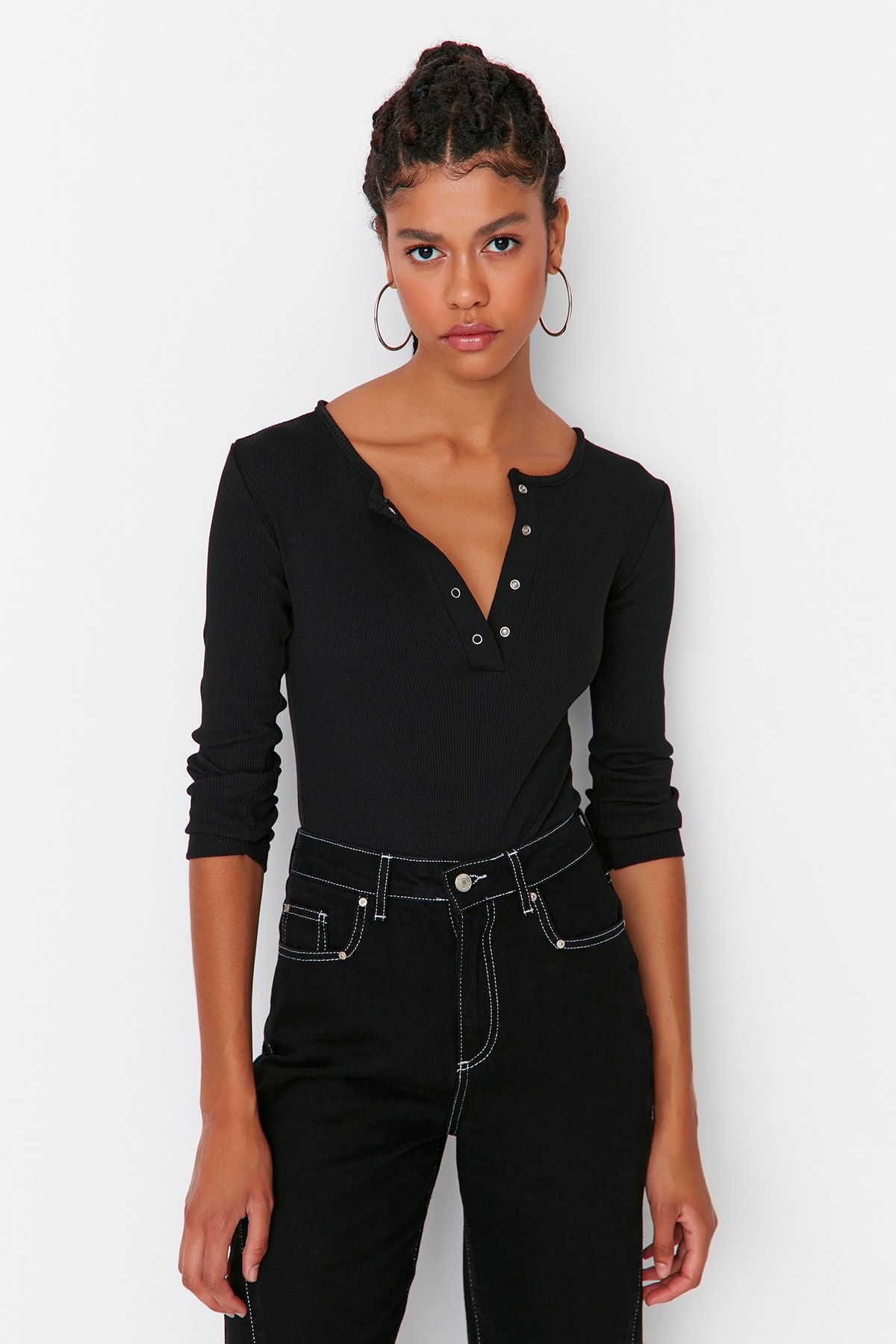 Trendyol Collection Body Schwarz Slim Fit