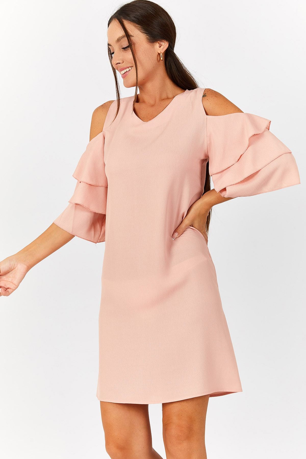 armonika Kleid Rosa Shift Fast ausverkauft