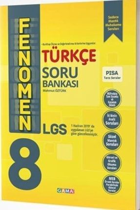 Gama 8. Sınıf Lgs Türkçe Fenomen Soru Bankası KTP12432