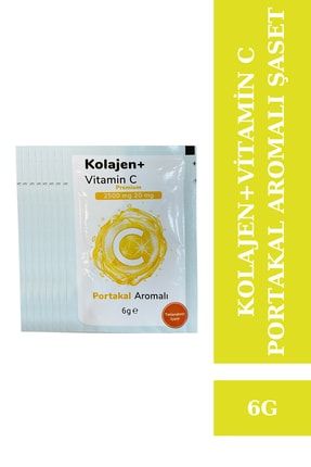 Kolajen + Vitamin C Portakal Aromalı Şase 2500 Mg + 20 Mg 1 Şase KVP2500.1