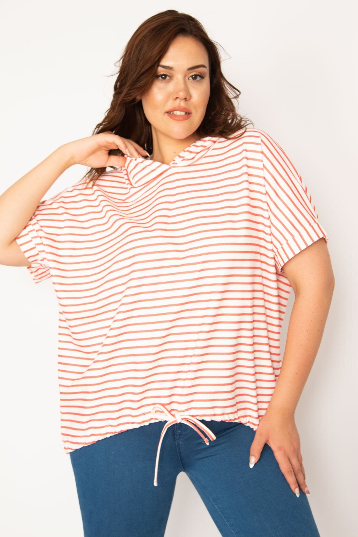 Plus size store red sweatshirt