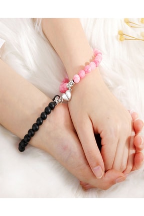 NehirTaş Sertifikalı Doğaltaş Mıknatıslı Sevgili Bilekliği