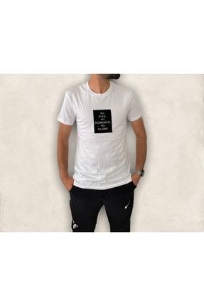 Siyah Kadife Baskılı Beyaz T-shirt 10