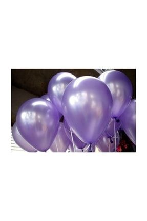 20 Adet Metalik Sedefli Mor Lila Balon Doğum Günü Helyumla Uçan BALON
