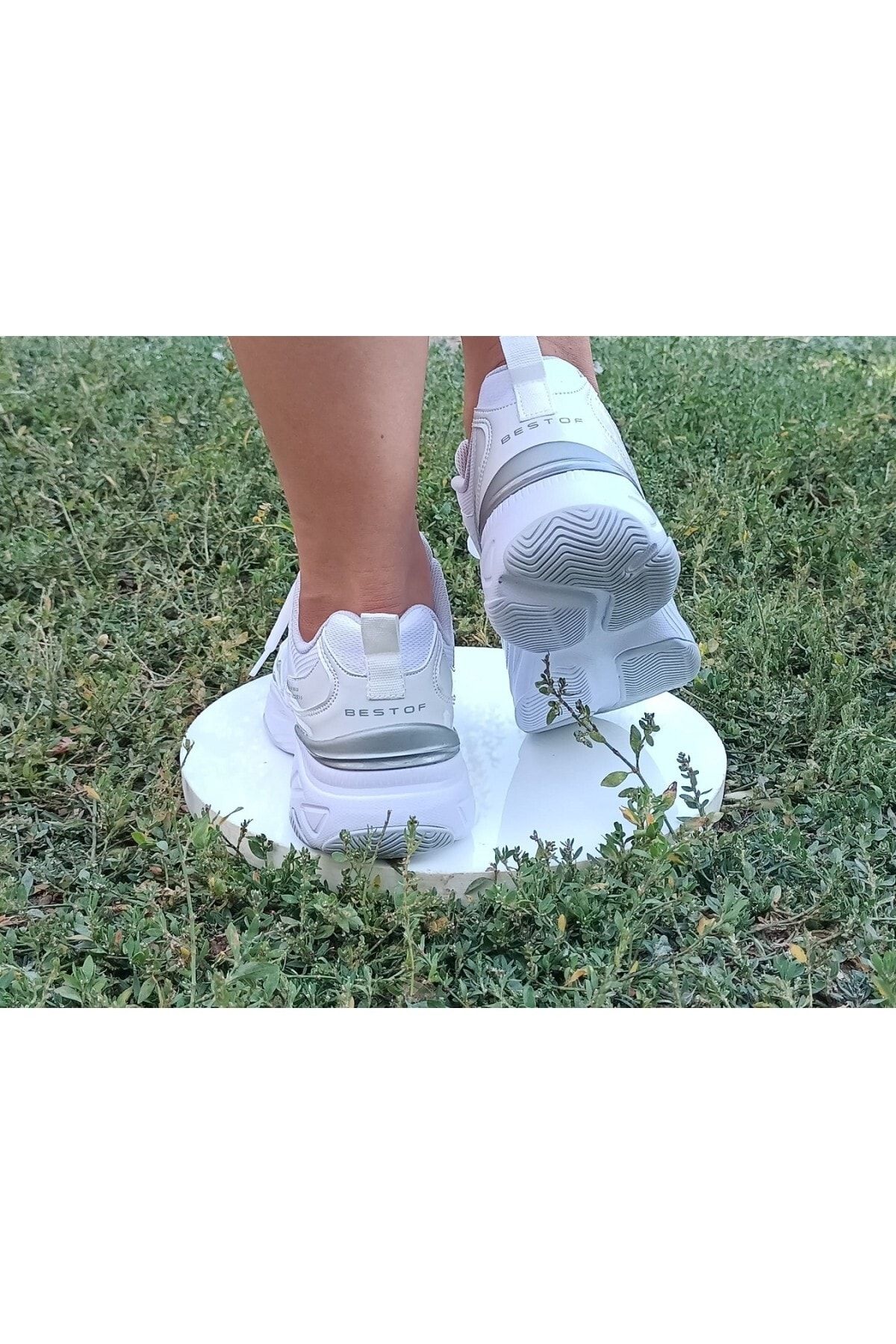 Bestoff-White - Caucasian New Trend Thick Sole Full Orthopedic Snekars Sports Shoes 3