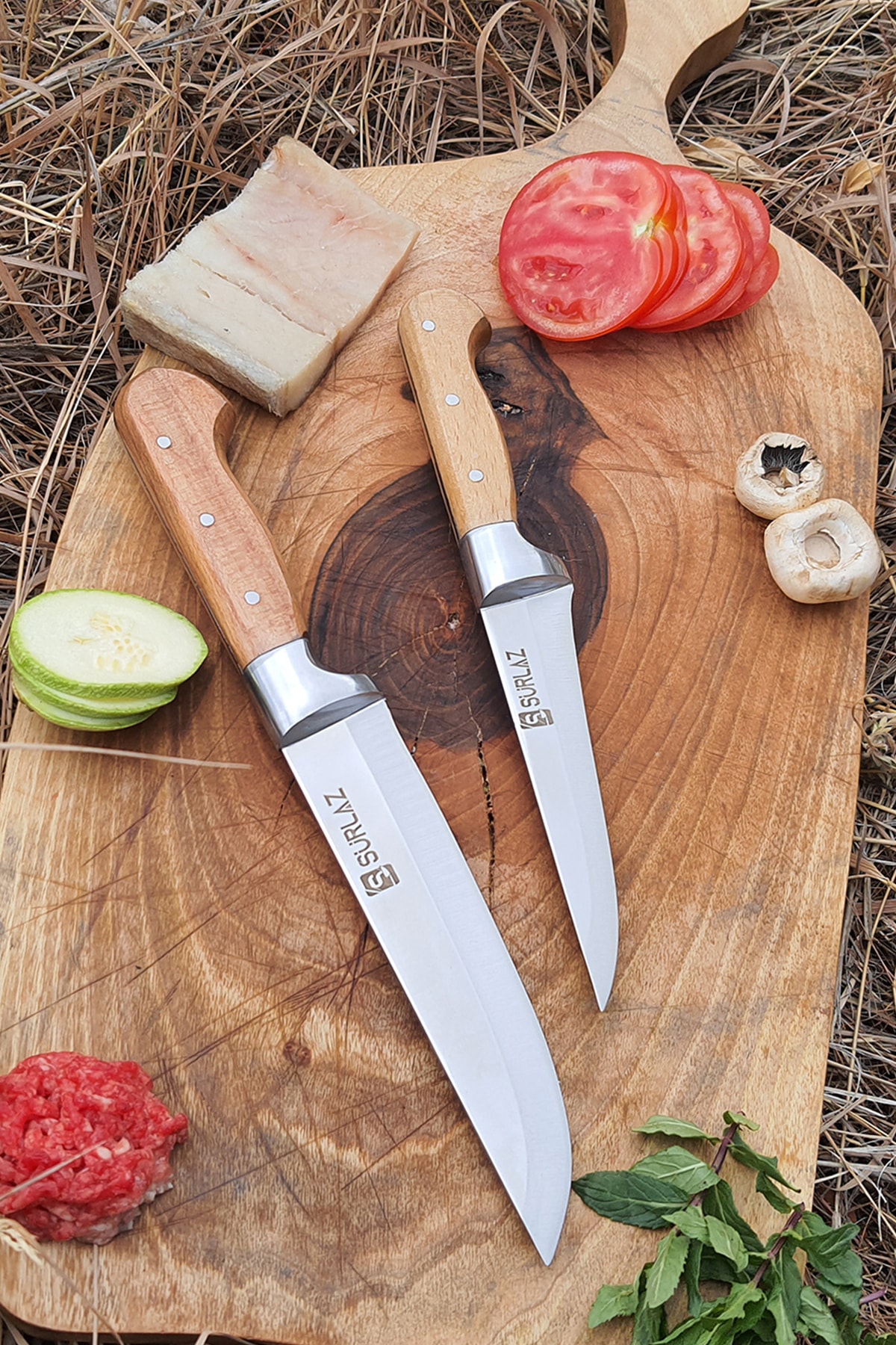 Sürmene Kitchen Knife Set of 2 Meat and Vegetable Knife