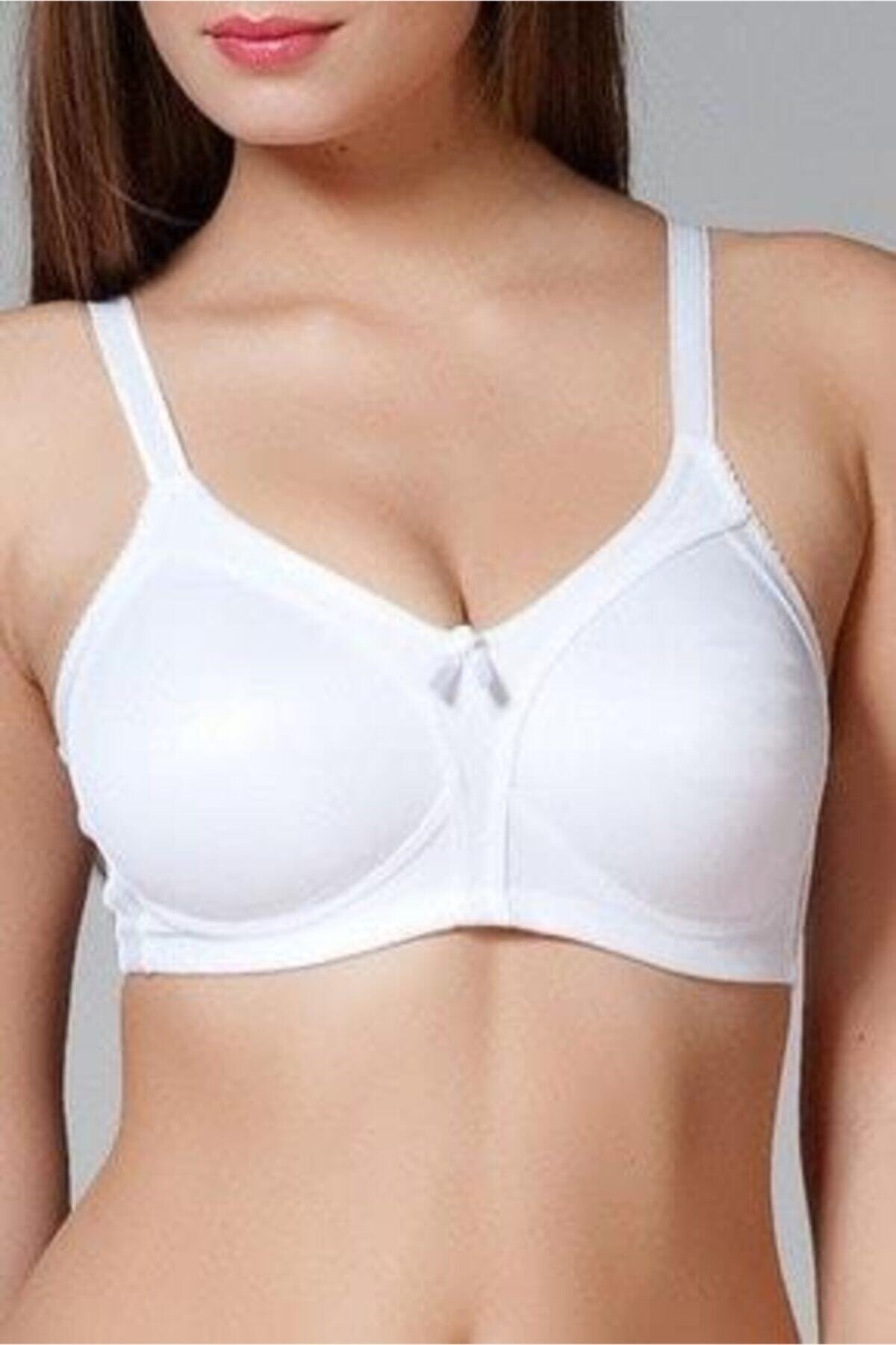 1910 Women's White Wrap-Up Plain Bra Lace 1910