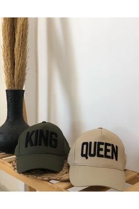 King Queen 2'li Şapka CANSULUGBUTİK7016