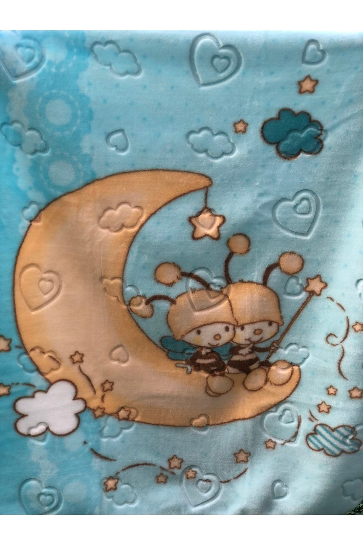 Merinos-Fashion Mink Baby Blanket with Little Plush Teddy Bear and Muslin Mouth Diaper as a Gift 7