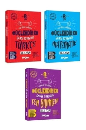 Ankara Yayınları 8. Sınıf Güçlendiren Soru Bankası Türkçe Matematik Fen Bilimleri Set 54846846464