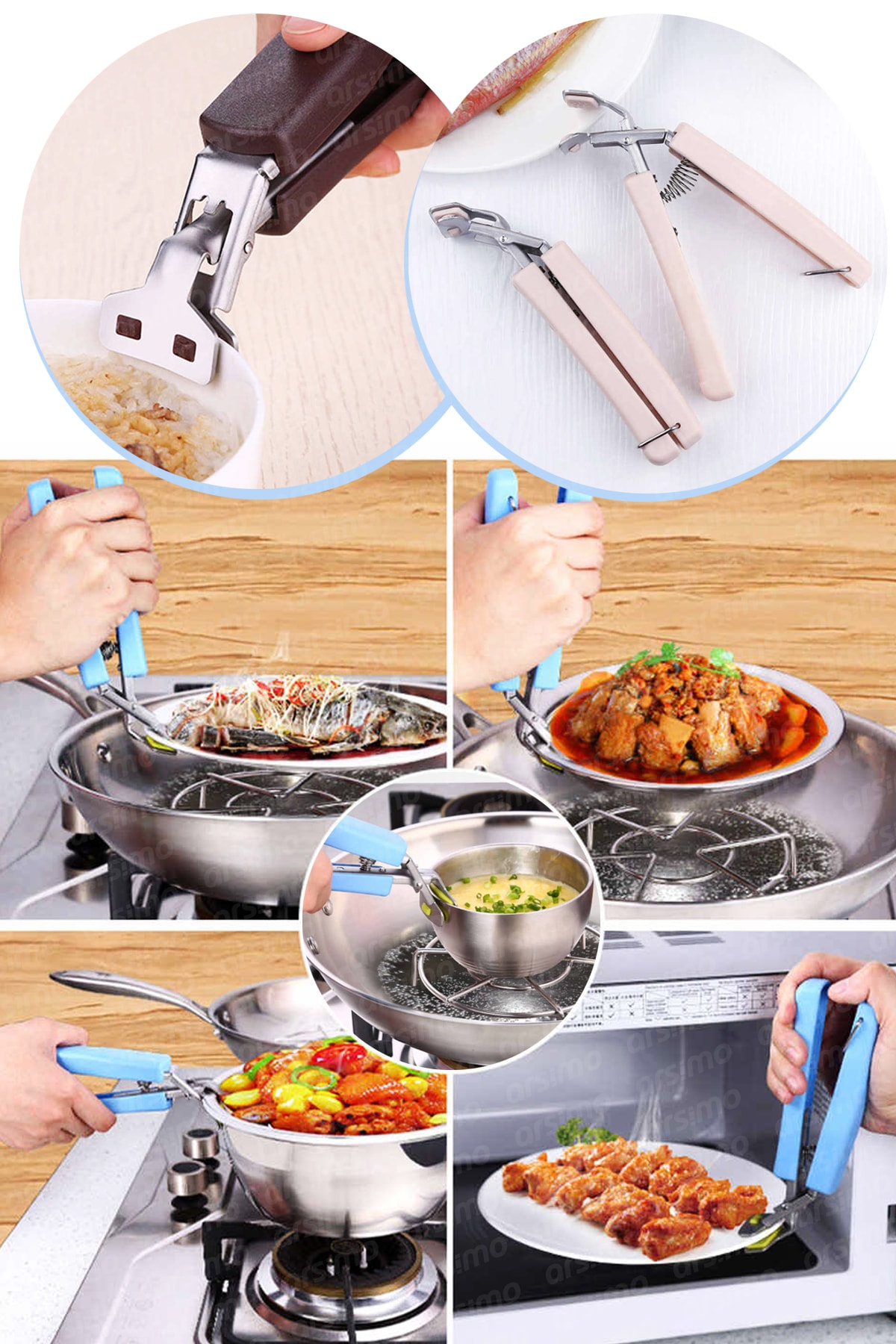 Genel Markalar Ayarlanabilir Tencere Tava Tepsi Fırın Kulp Tutacağı