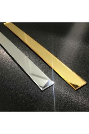 Bg (3CM) Dekoratif Yapışkanlı (GOLD) Aynalı Pleksi Şerit Mobilya Dolap Süsü Altın - 30mm X 2800mm BG30Gold
