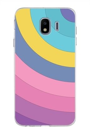 Samsung Galaxy J4 Kapak Renk Cümbüşü Tasarımlı Şeffaf Silikon Kılıf prt1mmSMJ4037