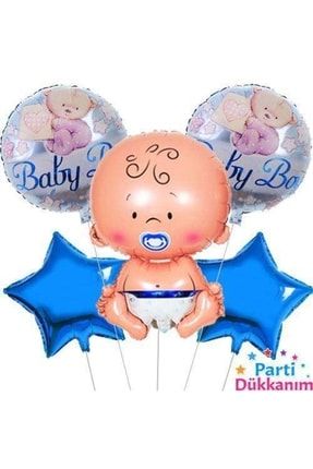Baby Boy Ayıcıklı Folyo Balon Set 5'li FolyoSet015