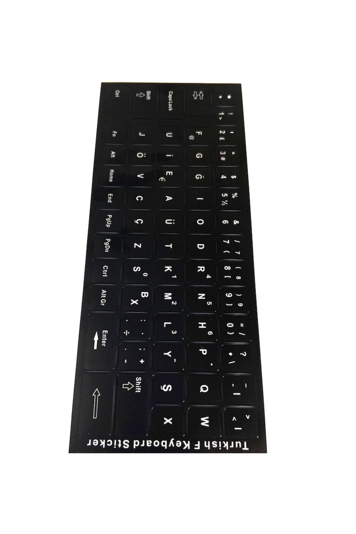aogo-F Keyboard Stiker Turkish Keyboard Sticky Letter Layout Turkish F Keyboard Sticker F Keyboard Sticker 4