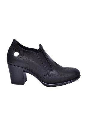 D22ka-3370 Siyah Kadın Deri Ayakkabı 55133