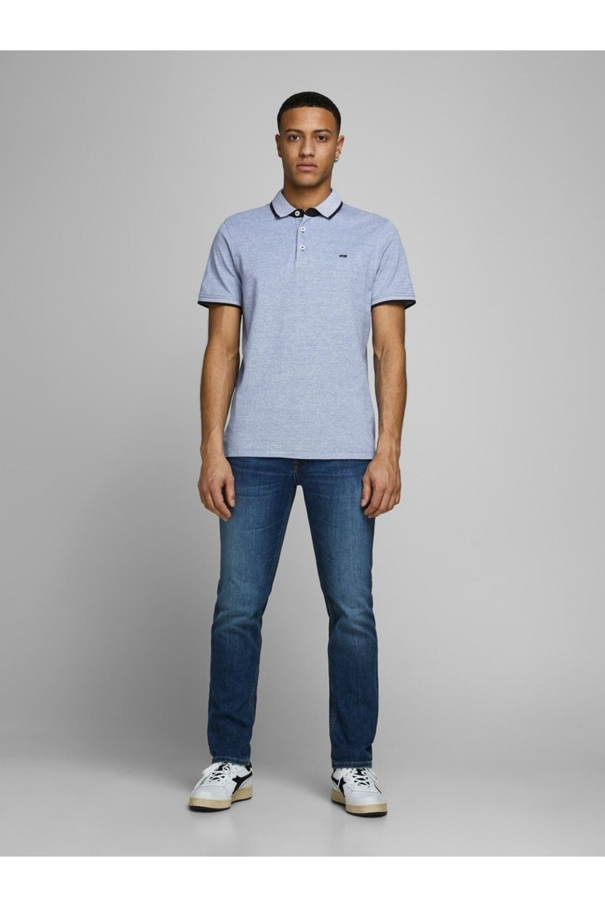 تی شرت یقه پولو نارنجی مردانه جک جونز پائولوس YAKA T Jack Jones Jack & Jones