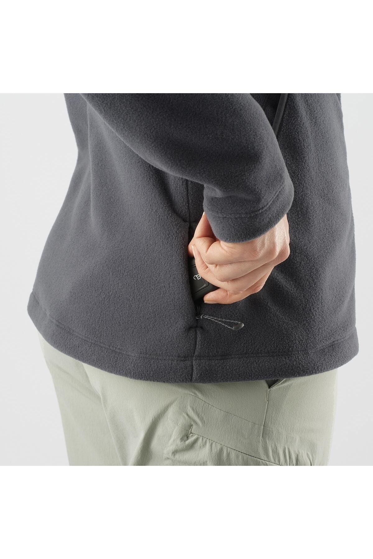 Salomon سویشرت زنانه پشمی Sntıal Cozy Fleece Fz W مشکی