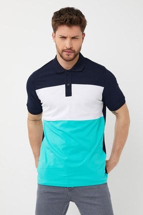 Erkek Polo Yaka Üç Renk Slim Fit T-shirt PR7001