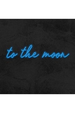 To The Moon - Neon Led Dekoratif Duvar Yazısı Aydınlatması Gece Lambası SMC-1002