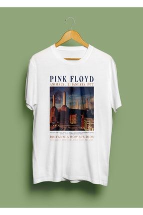Erkek Beyaz Pink Floyd Rock T-shirt PFBBT1003