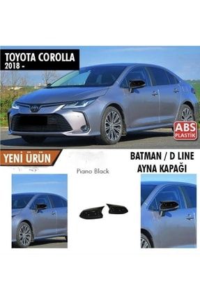 Toyota Corolla Batman Yarasa Ayna Kapağı Piano Black 2018 Sonrası MLD-CRL18-605