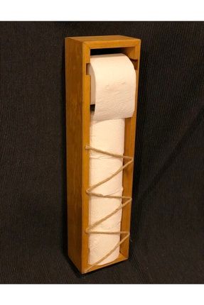 Emprenyeli Çam Ağacı Hazneli Tuvalet Kağıdı Standı TA00108