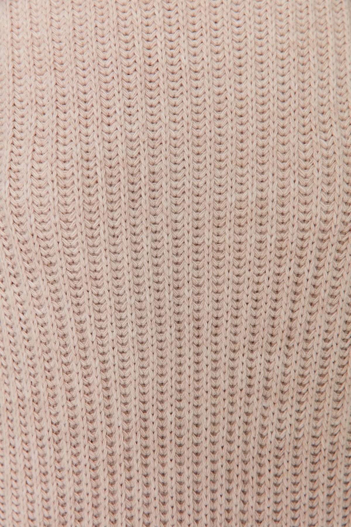 Trendyol Modest-Beiger Strickpullover - Rollkragen, TCTAW23KZ00005 4