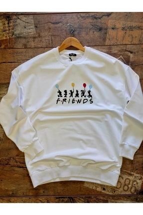 Friends Nakış Işlemeli Unisex Oversize Sweatshirt SW52145