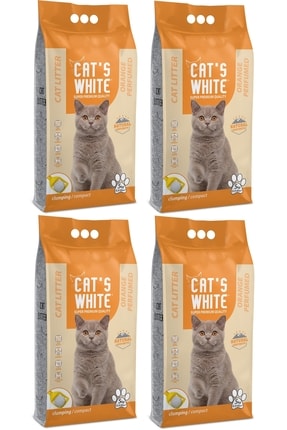 Cat's White - 4x5 Kg - Portakalli Bentonit Kedi Kumu DYC-TRDYL1122-PT05K0800- X4K