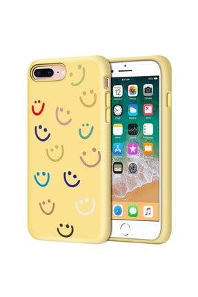 Iphone 8 Plus Smile Gülücük Desenli Içi Kadife Lansman Silikon Kılıf 8plussmilelansman