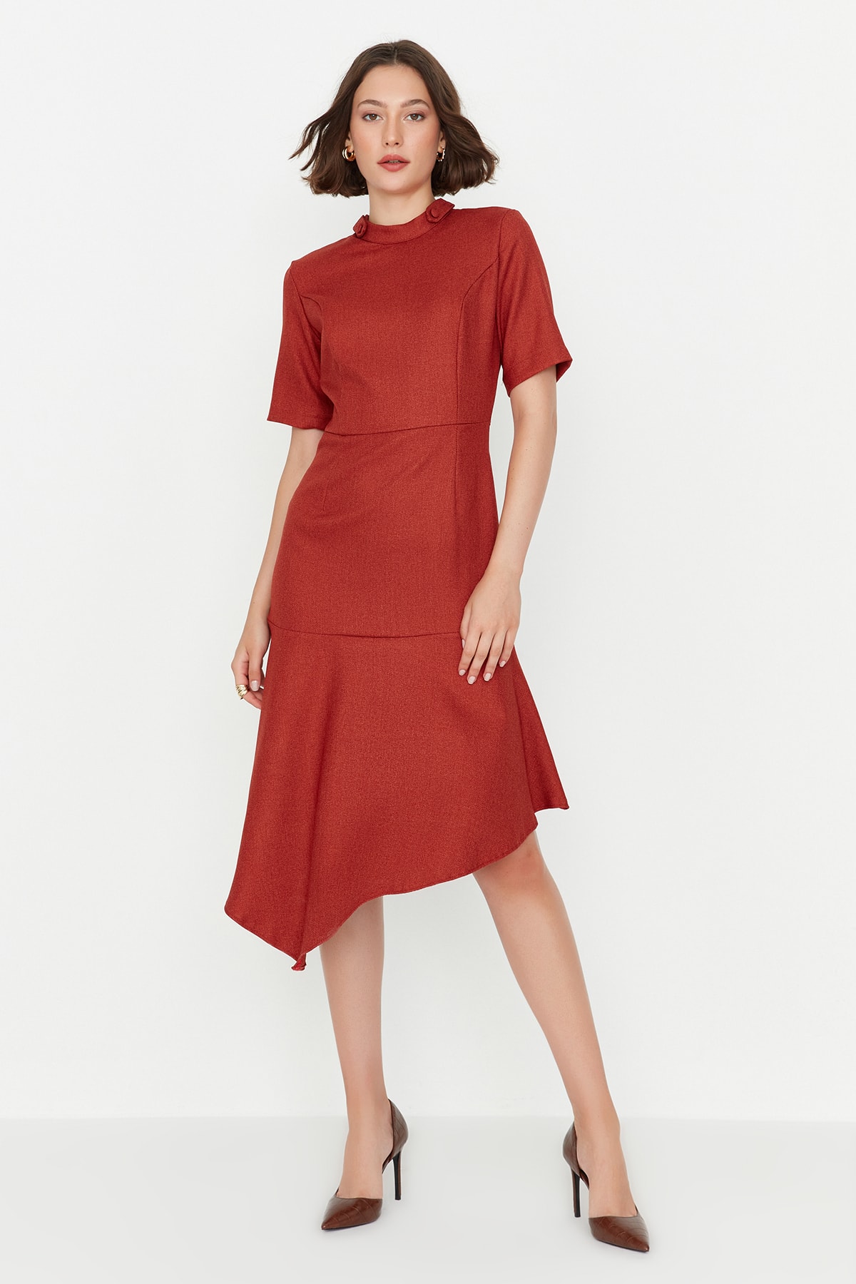Trendyol Collection Kleid Rot A-Linie